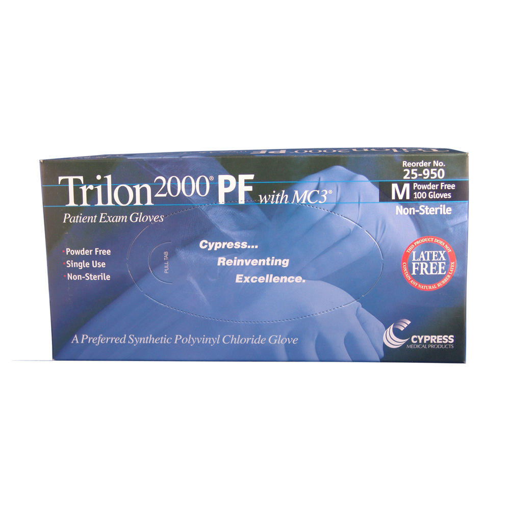 TRILON® 2000 PF Vinyl Exam Gloves – Stretch Vinyl
