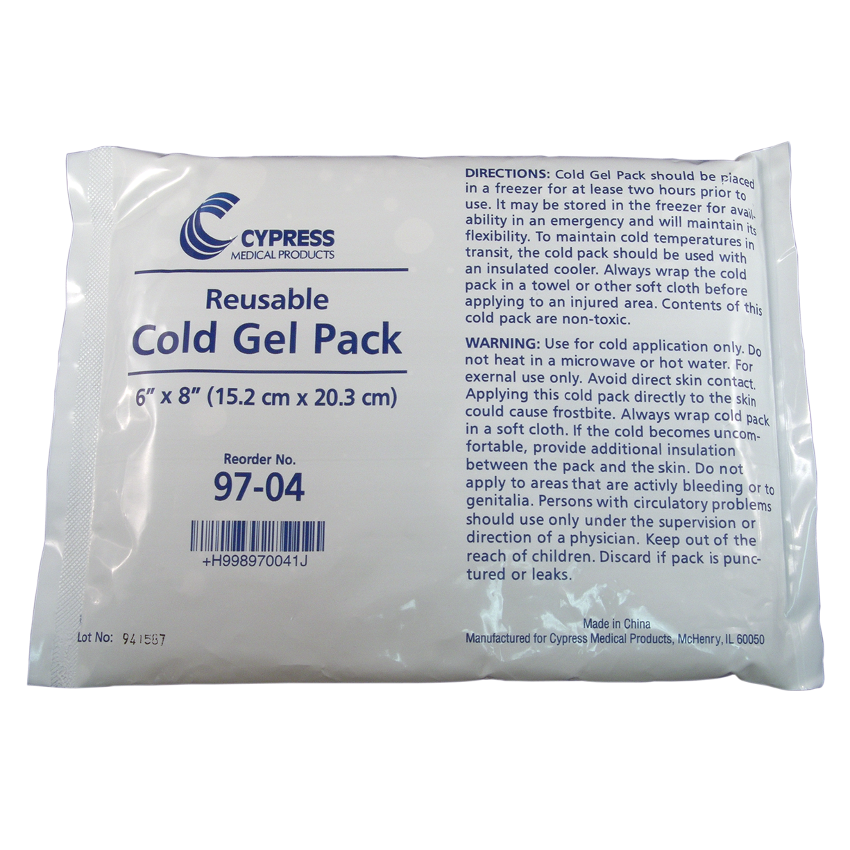 Reusable Cold Gel Pack