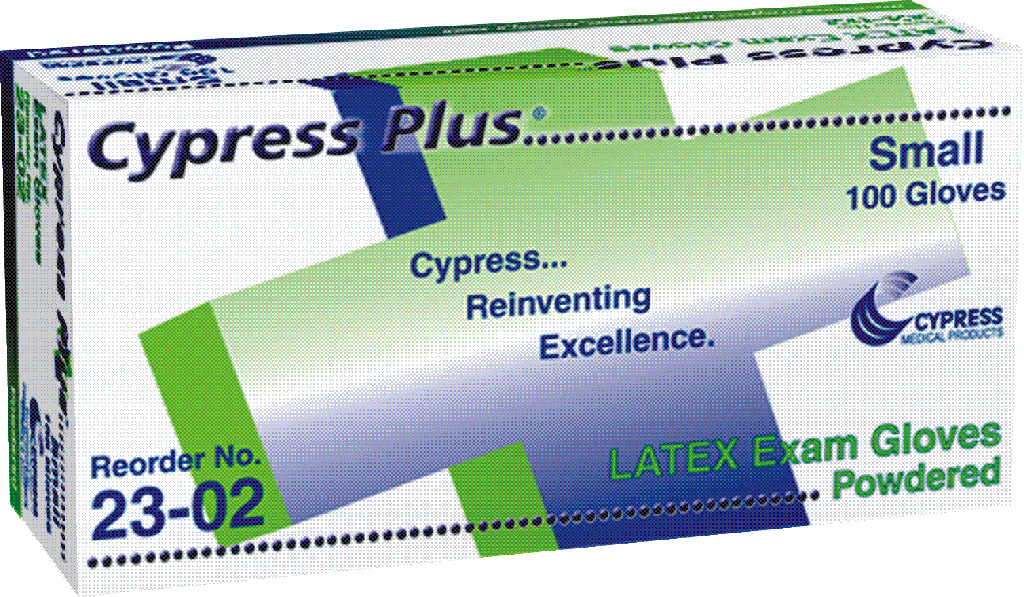 CYPRESS PLUS® Latex Exam Gloves