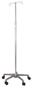 Deluxe IV stand, 2 hook top, 5 leg base